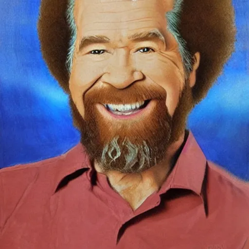 Prompt: artwork by bob ross