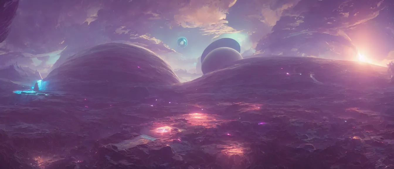 Prompt: antimatter space port near dyson sphere, unreal engine, fantasy art by greg, loish, rhads, ferdinand knab, makoto shinkai, lois van baarle, ilya kuvshinov, rossdraws, tom bagshaw, global illumination, radiant light, highly detailed intricate environment, isometric, onstudio ghibli, octane render, 8 k