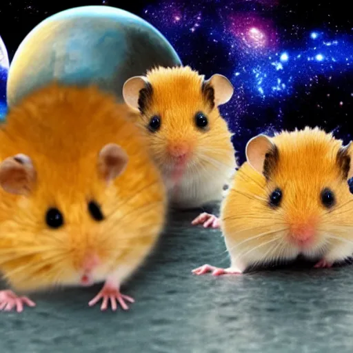 Prompt: Attack of the radioactive hamsters from a planet near Mars