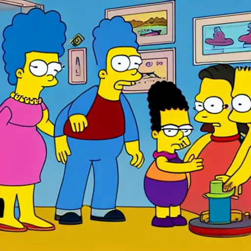 Image similar to kim kardashian in the simpsons super high quality 4k HD