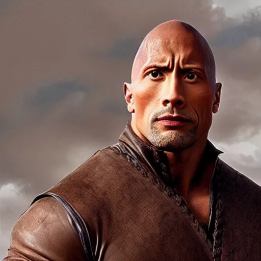 Prompt: Dwayne Johnson as a Renaissance Woman —h 1920 —w 1080