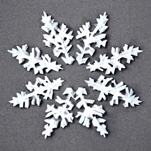 Image similar to snowflake face art