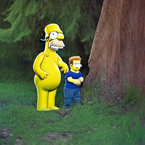 Prompt: homer simpson as a toddler, award winning nature photography