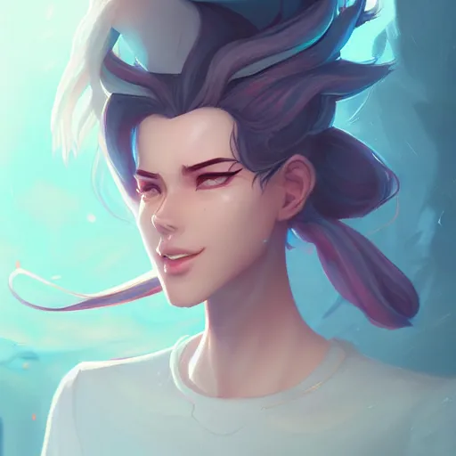 Image similar to a portrait of jreg, art by lois van baarle and loish and ross tran and rossdraws and sam yang and samdoesarts and artgerm and saruei and disney, digital art, highly detailed, intricate, sharp focus, trending on artstation hq, deviantart, unreal engine 5, 4 k uhd image