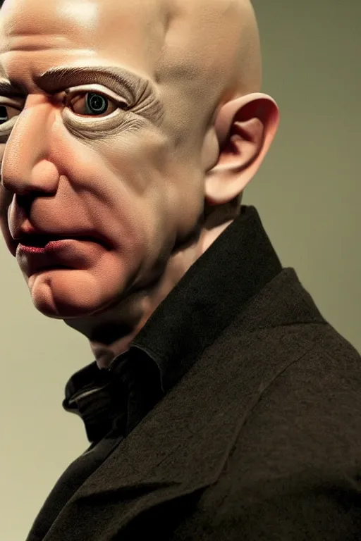 Prompt: jeff bezos as a vampire, photorealistic, cinematic lighting, highly detailed, very intricate, nosferatu, by guillermo del toro