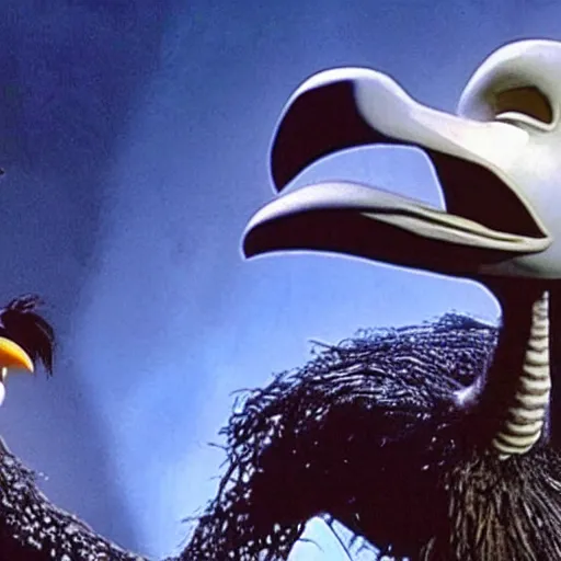 Image similar to screen capture of a dodo bird in Nightmare Before Christmas