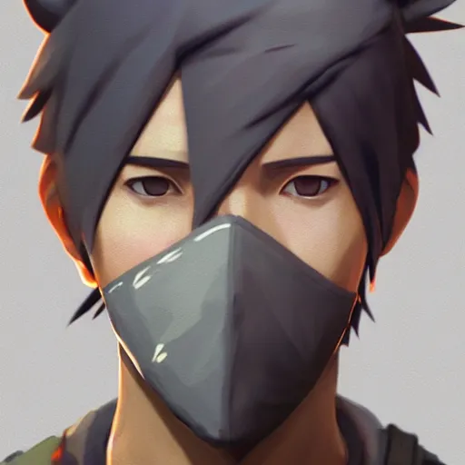 Image similar to kakashi, style game square enix life is strange remake, trending on artstation, painted by greg rutkowski, render with game the last of us parte ii details