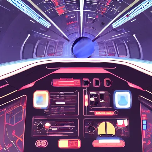 Image similar to sci-fi interface of a spaceship