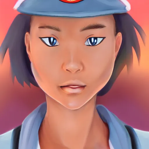 Dawn (pokemon), realistic photo, realistic style