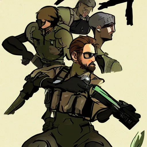 Prompt: metal gear solid in calarts style