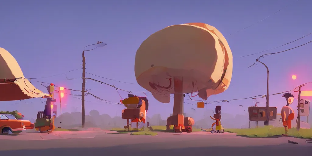 Image similar to Taco time by Goro Fujita and Simon Stalenhag , 8k, trending on artstation, hyper detailed, cinematic