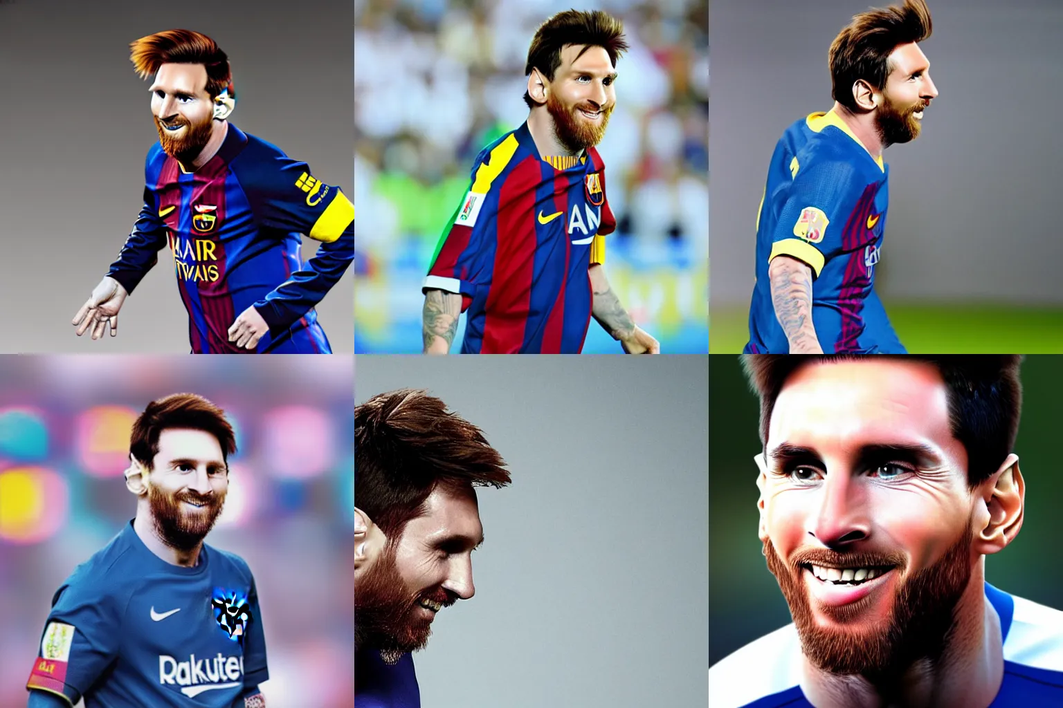 Prompt: Leo Messi in a toothpaste commercial