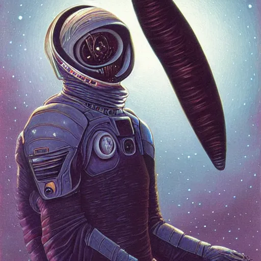 Image similar to Undead Astronaut in Space by Gerald Brom