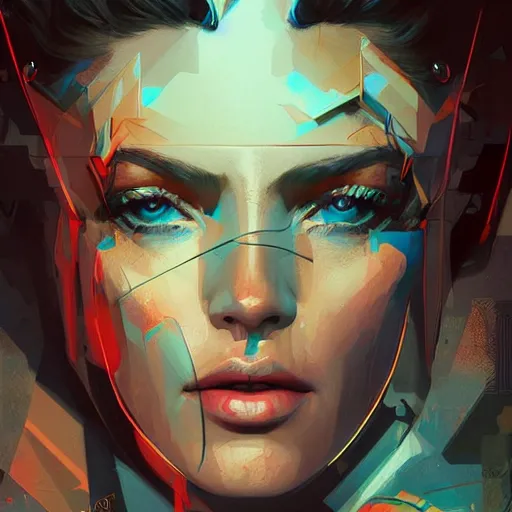 Image similar to by Kilian Eng, by Sandra Chevrier, high quality 3d rendered portrait, octane render, cgsociety