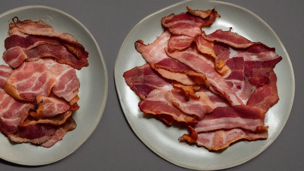 Image similar to linenpunk acrid plate of bacon