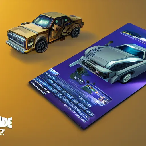 Image similar to car engine, car parts concept, card, comic page, realistic fortnite, ui card, Octane render, pixel art