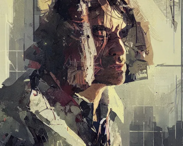 Image similar to detailed portrait Detective 1970s by ismail inceoglu dragan bibin hans thoma greg rutkowski Alexandros Pyromallis Nekro Rene Margitte illustrated