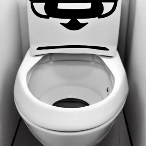 Image similar to toilet with angry facial expression, used by yoda