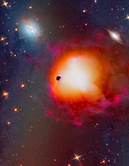 Image similar to hubble telescope image of Nebula and black hole