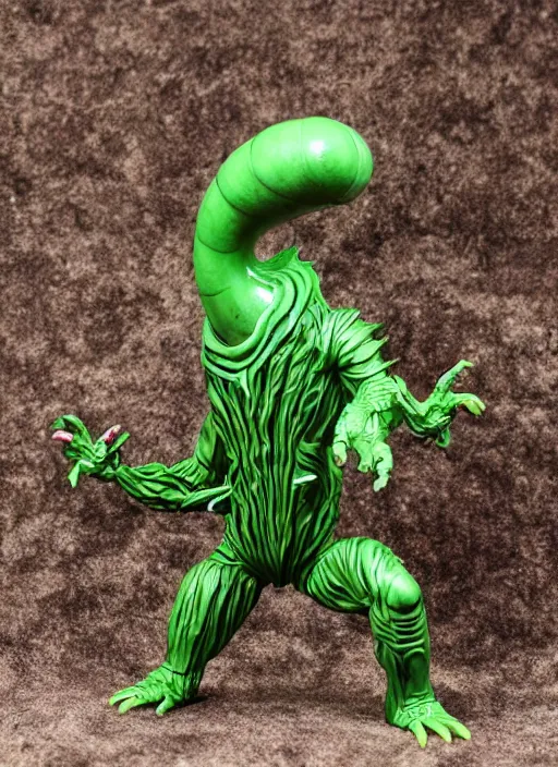 Image similar to space monster alien sofubi, product photography