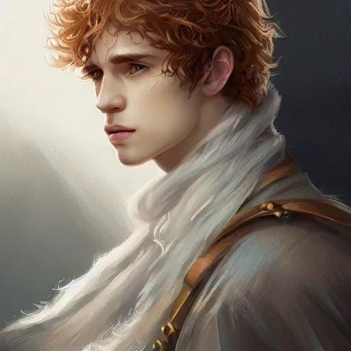 Prompt: Kvothe from Name of the Wind, intricate, elegant, highly detailed, digital painting, artstation, concept art, smooth, sharp focus, illustration, art by WlOP