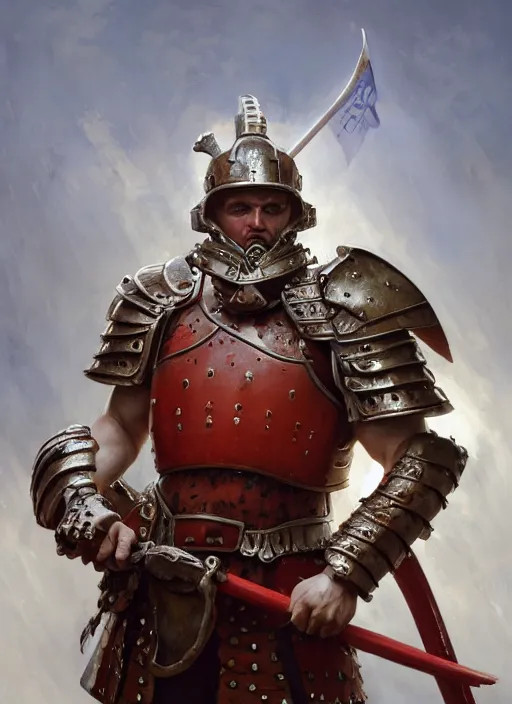 Image similar to subsurface scattering, white, roman centurion with lobster armor, by jesper ejsing, justin gerard, tomasz alen kopera, cgsociety and fenghua zhong, highly detailed, rim light, cinematic lighting, illustration, art, octane render, very coherent, cinematic, hyper realism, high detail, octane render, 8 k