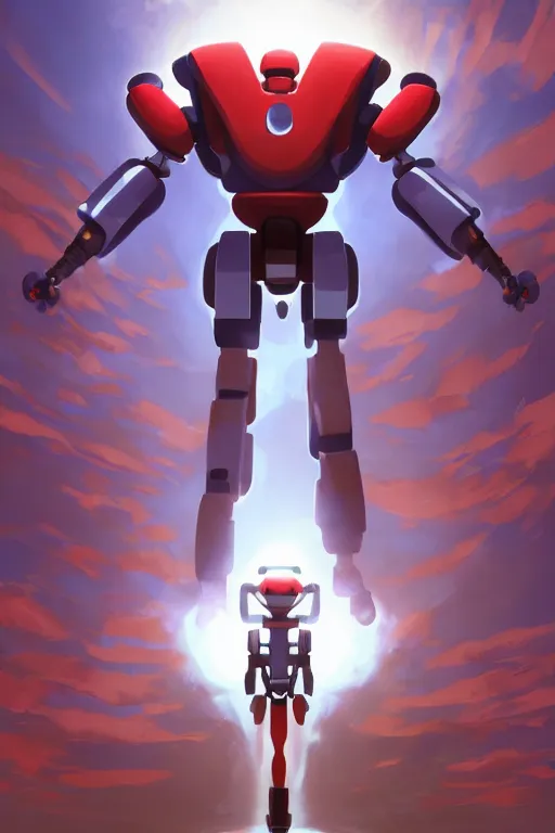 Image similar to metabots medabots medarotto medarot robot minimalist comics, behance hd by jesper ejsing, by rhads, makoto shinkai and lois van baarle, ilya kuvshinov, rossdraws global illumination ray tracing hdr radiating a glowing aura