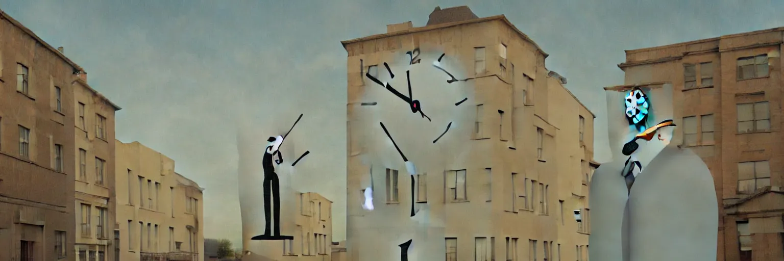 Image similar to clock painting magritte