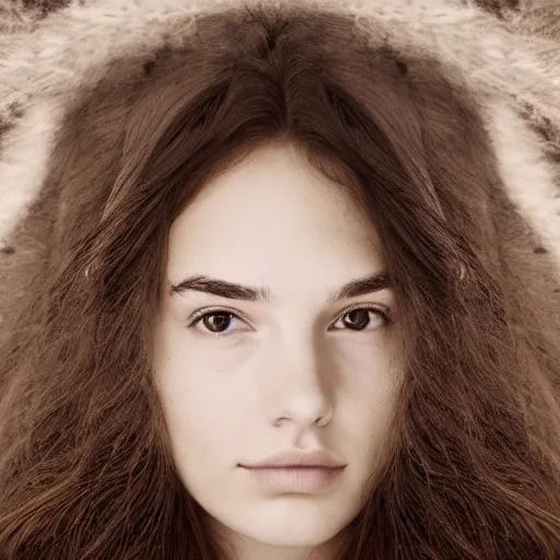 Image similar to a masterpiece portrait photo of a beautiful young woman who looks like an eskimo gal gadot, symmetrical face, random background scene