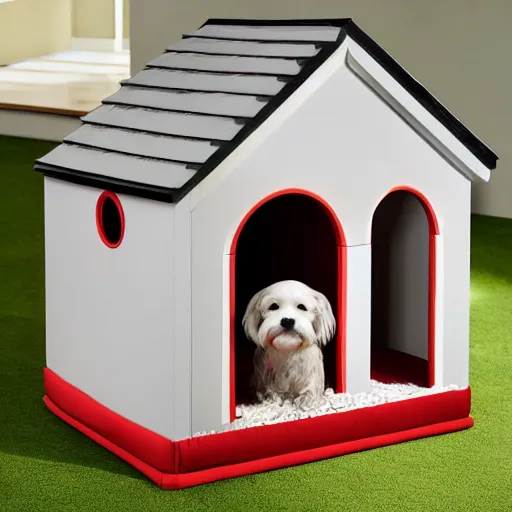 Prompt: dog house mansion for snoopy, immense scale, grand