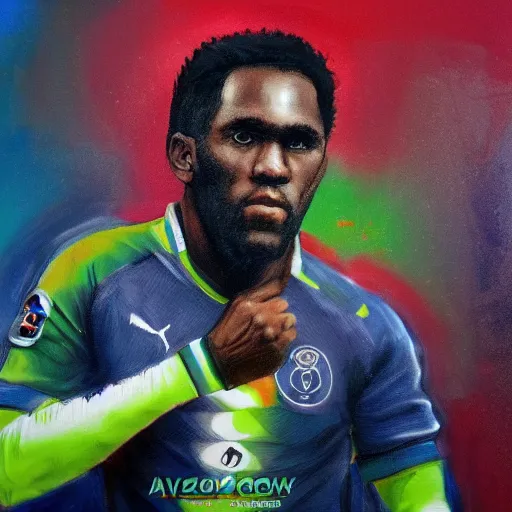 Prompt: jay - jay okocha, trending on art station, 4 k,