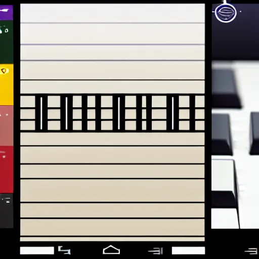 Prompt: vocaloid 6 ai, music program ui screenshot, piano roll