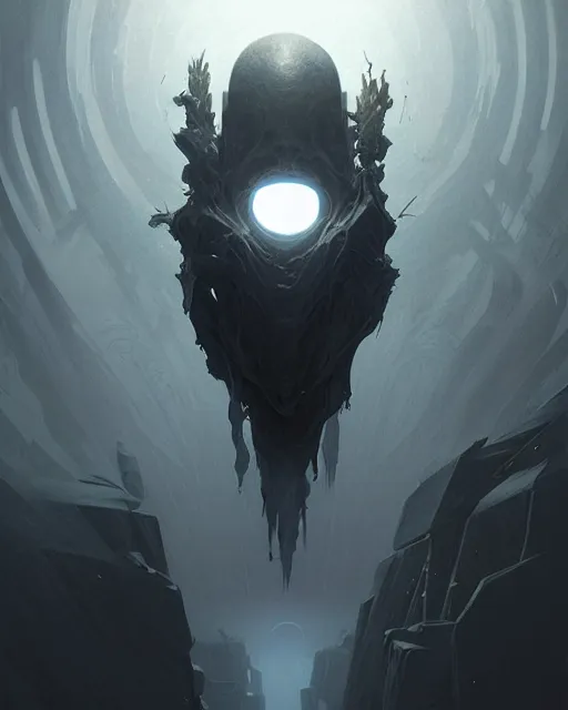 Prompt: professional concept art of a ominous floating object in a dark room by artgerm and greg rutkowski ( thin white border ). an intricate, elegant, highly detailed digital painting, concept art, smooth, sharp focus, illustration, in the style of cam sykes, wayne barlowe, igor kieryluk.