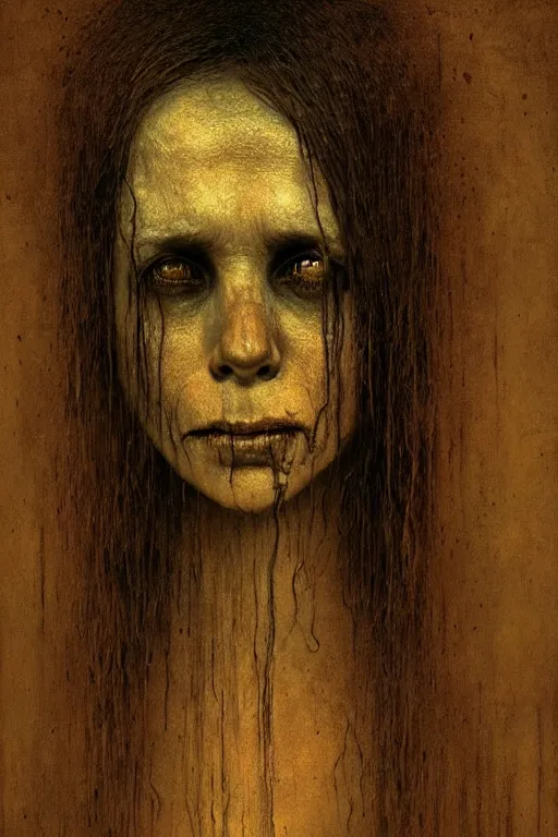 Image similar to perfectly - centered horror portrait - photograph of the curse of la llorona ; real life portrait by beksinski and jean delville, horror scary theme, unreal engine 5, photorealism, hd quality, 8 k resolution, cinema 4 d, hdr dramatic cinematic lighting