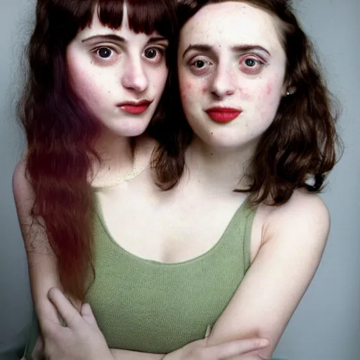 Prompt: photographic portrait of a hybrid of lisa minelli and maya hawke and isy suttie aged 2 2, with a fringe, 8 k