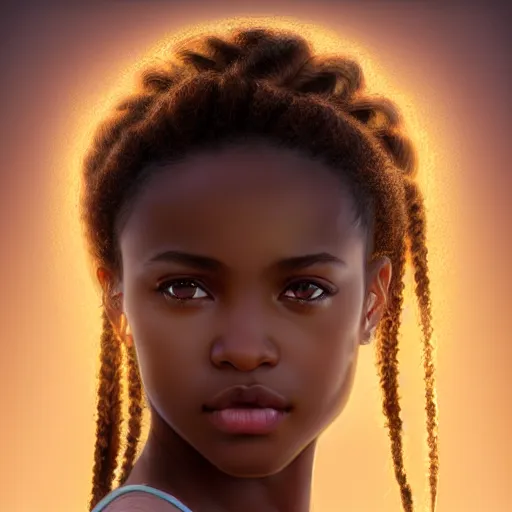 Image similar to a photorealistic hyperrealistic, bright brown eyes, light skinned african young girl, ponytail hair, flawless face, beautiful lips, cute face, gorgeous white veil, by wlop, artgerm, greg rutwoski, alphonse mucha, beautiful dynamic dramatic low - light moody lighting, cinematic atmosphere, artstation, concept design art, octane render, 8 k