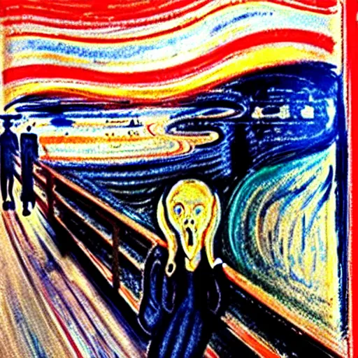 Image similar to Nothing, by Edvard Munch