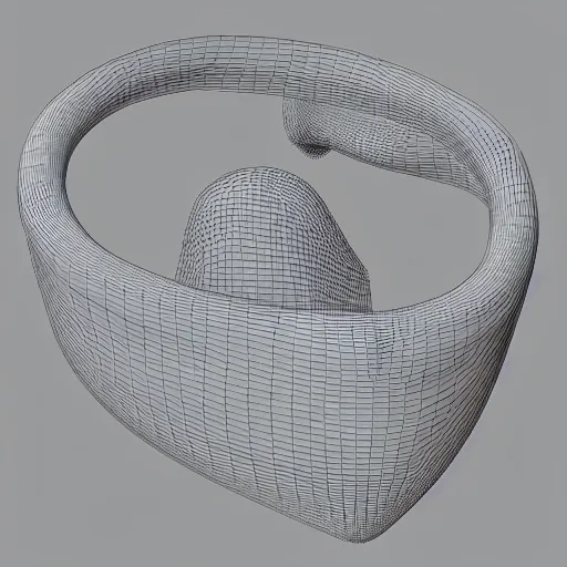 Image similar to infinitely shaped prism, 3 d render