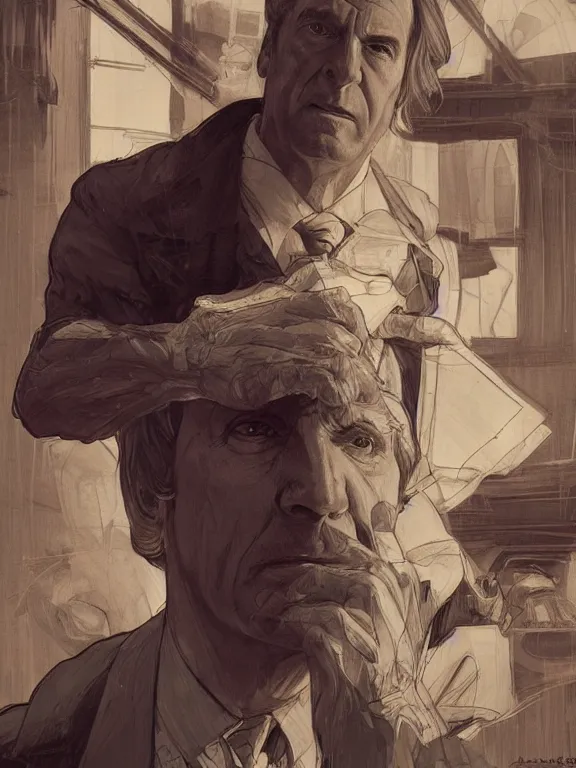 Prompt: saul goodman, in court, au naturel, hyper detailed, digital art, trending in artstation, cinematic lighting, studio quality, smooth render, unreal engine 5 rendered, octane rendered, concept art, smooth, sharp focus, illustration, art by artgerm and greg rutkowski and alphonse mucha and ian sprigger and wlop and krenz cushart