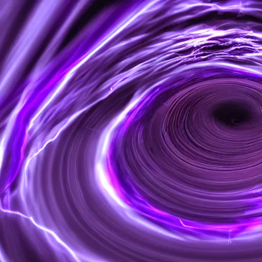 Prompt: purple tornado vortex with lightning 8k art station