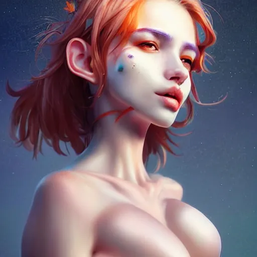 Image similar to epic professional digital art of 🐄👩‍🦽 🍁, best on artstation, cgsociety, wlop, cosmic, epic, stunning, gorgeous, much detail, much wow, masterpiece W 1024