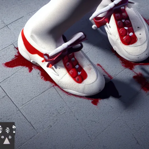 Image similar to 👟🍒 ,unreal engine 5, cinema4D, octane render, Detailed, cinematográfic, artstation