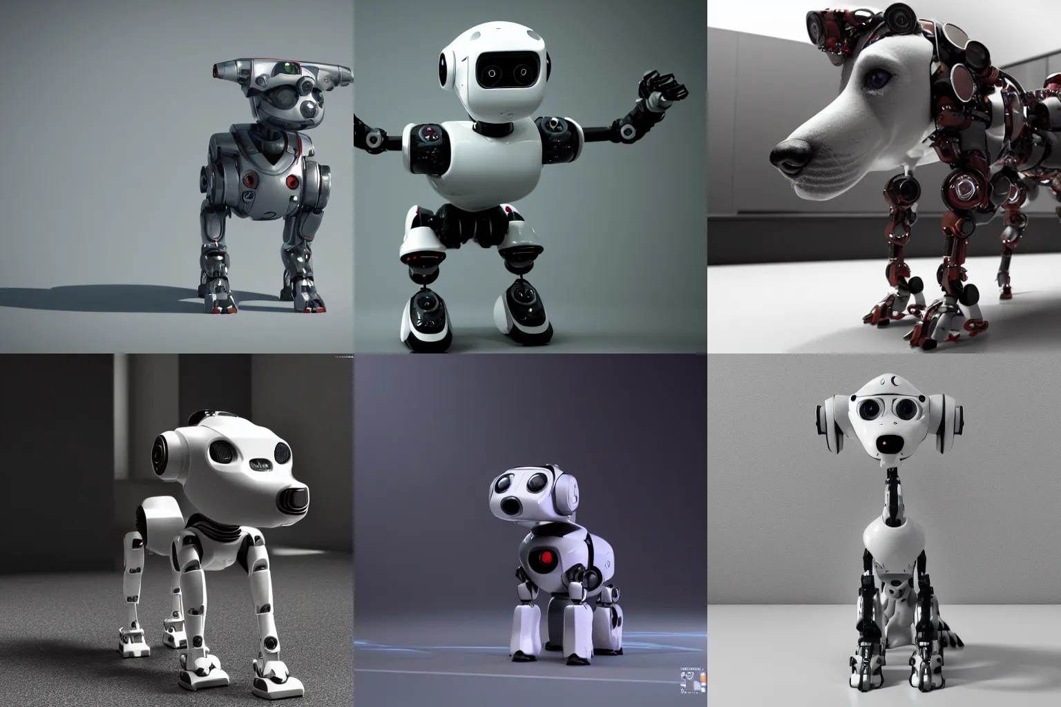 Prompt: A robot dog, octane render