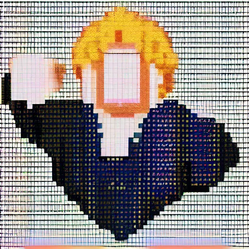 Image similar to Boris Johnson pixel art