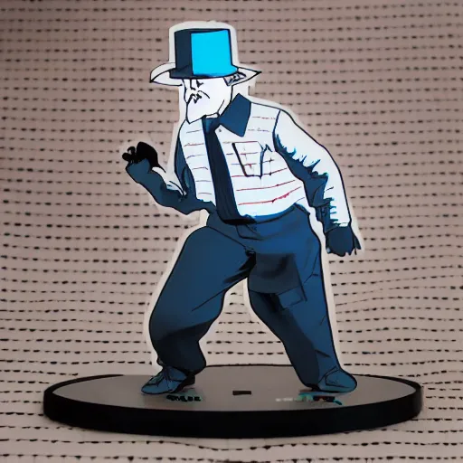 Image similar to nils bohr cosplay werner heisenberg, stop motion vinyl action figure, plastic, toy, butcher billy style