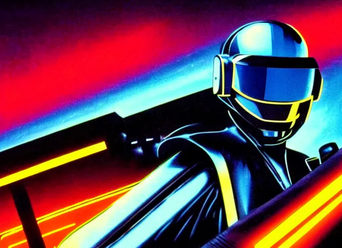 Image similar to knight rider, 1 9 8 2, futuristic style, ultra neon, synthwave, technology, daft punk