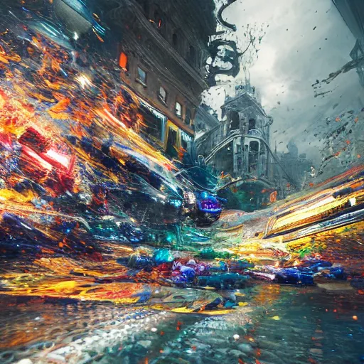 Image similar to full body pose, hyperrealistic mixed media painting of beautiful chaos, dim volumetric lighting, 8 k, octane beautifully detailed render, extremely hyper detailed, intricate, epic composition, cinematic lighting, masterpiece, trending on artstation, very very detailed, masterpiece, stunning, hdr, smooth, sharp focus, high resolution, award, winning photo, dslr, 5 0 mm