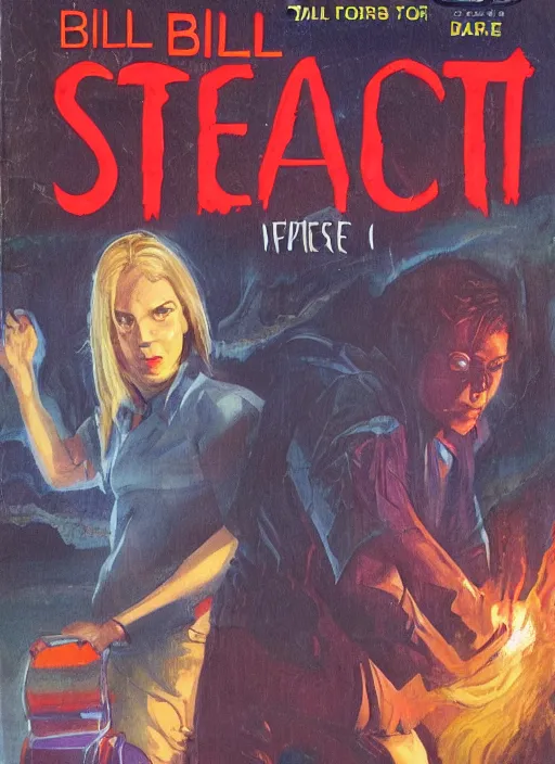 Prompt: fear street book cover by bill schmidt