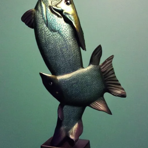 Image similar to fish, but it is a beautiful statue