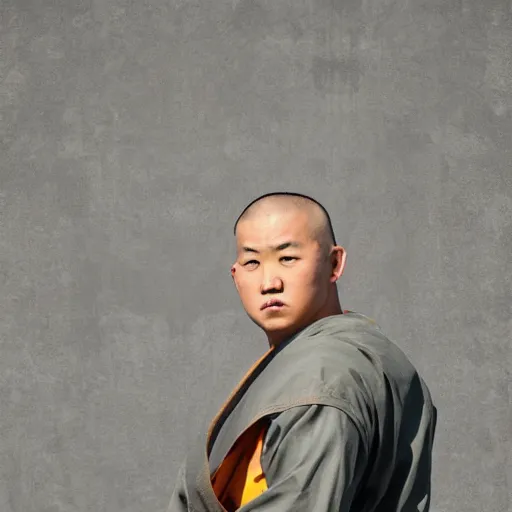 Prompt: shaolin monk, portrait photo, 8k